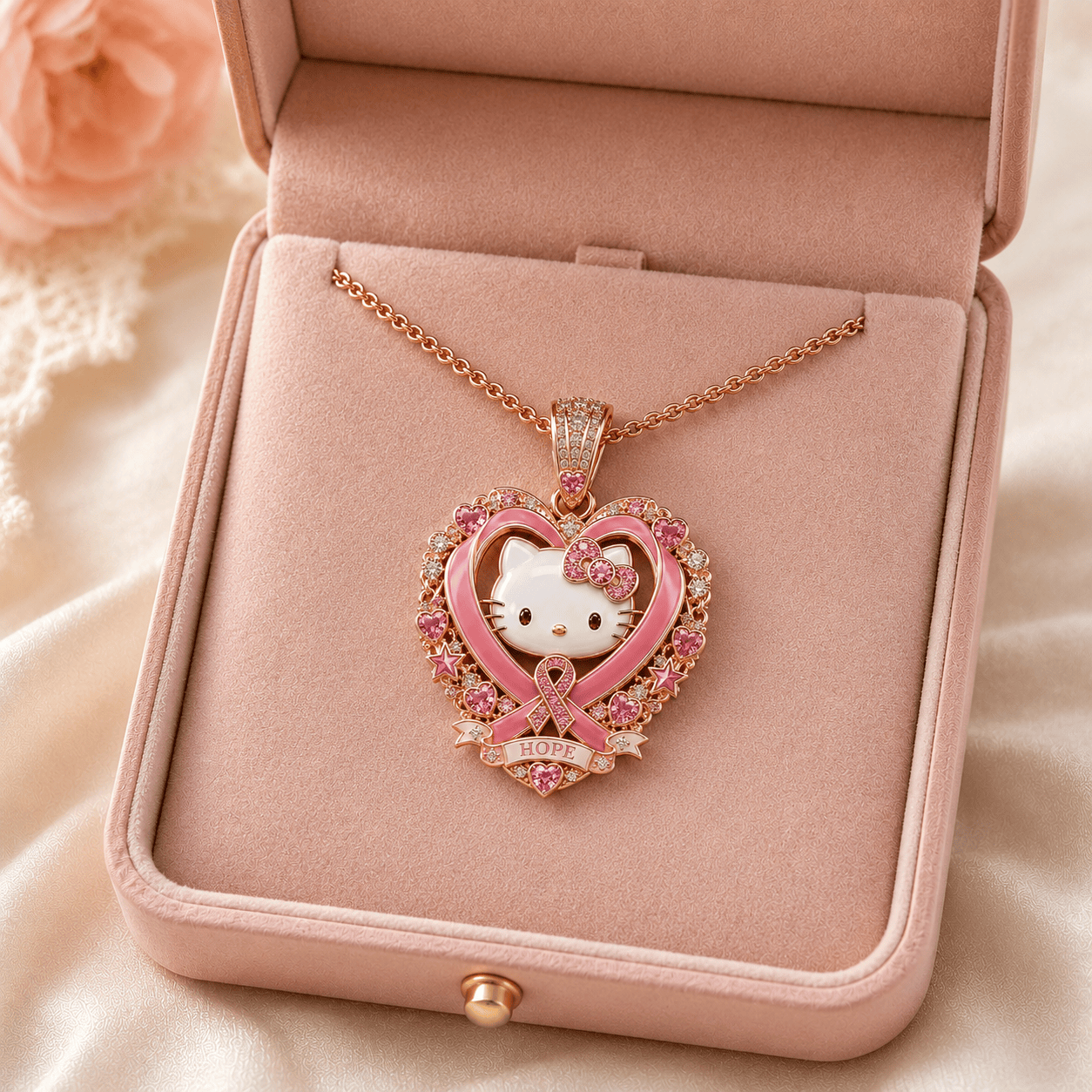 HLKT Solid Gold Chain with Diamond Pendant PDL