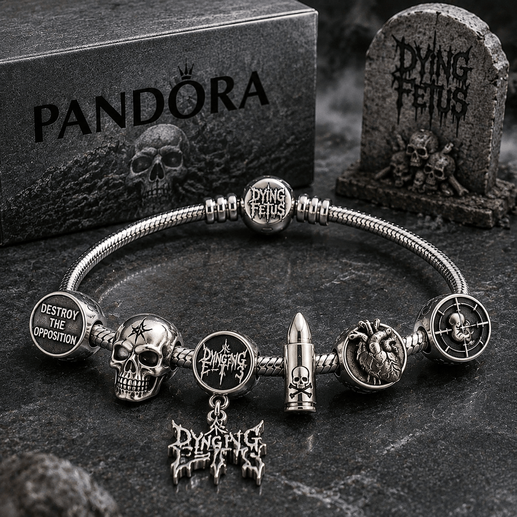 DFT Silver Charm Bracelet Set PTT