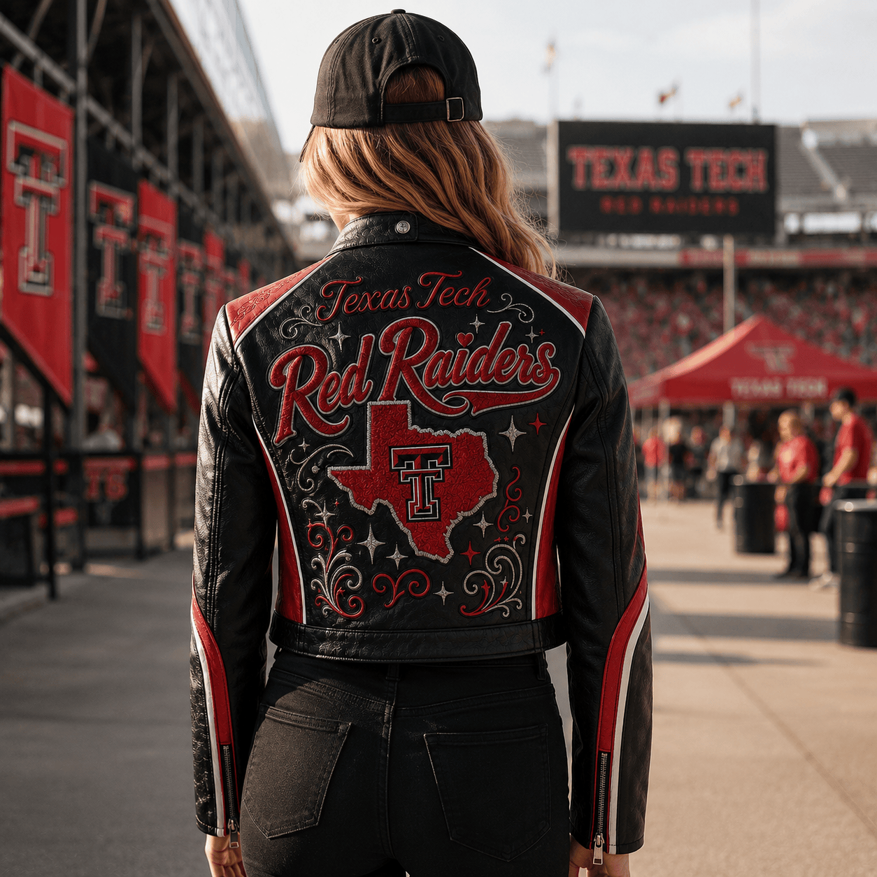 Premium TTRR Cropped Leather Zipper Jacket TNSM